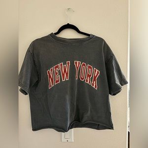 Brandy Melville Oversized Crop Tshirt